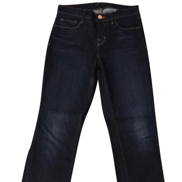 J Brand Dark Indigo Skinny Straight Leg Jeans